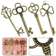 Unique Brass Skeleton Key Set Intricate Accessories for Jewelry Making