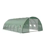Green Fingers Greenhouse 6x4x2M Walk in Green House Tunnel Plant Garden Shed Dom