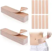 [Gocasmus] 60 Pcs Tummy Tape Body Tape for Women Pre Cut Belly Tape Elastic Lifting Support Tape for Backless Dress Wedding Party Shapewear Body Shaping, Beige