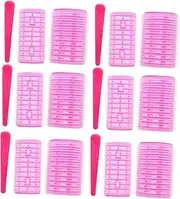 VALICLUD Self-adhesive Hair Roller Clamp Replacement 18-piece Set for Women's Hair Styling Includes Roller Jaw Clamps