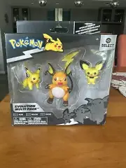 Pokemon Select Evolution Multi-Pack Pichu Pikachu Raichu New Sealed