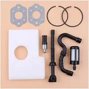 38MM Piston Rings Fuel Oil Hose Filter Gasket Set for STIHL MS180 180 018 MS170 017 Chainsaw Replacement Parts 11300343002