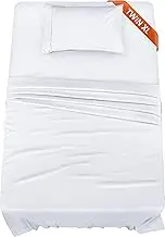 Utopia Bedding Twin XL Sheets - 3 Piece Bedding - Brushed Microfiber - Shrinkage and Fade Resistant - Easy Care (Twin XL Twin Extra Long White)
