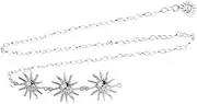 [GAROZATION] Metal Ladies Punk Belt Gold Myth Sun Goddess Retro Waist Chain for Women