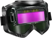 Auto Darkening Welding Glasses | Wide Shade Wrap-Around Protection Welding Lens,Protective Lens Eyewear Automatic Adjust Welder Safety Goggles