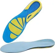 JSHshield Anti-Fatigue Athletic Gel Insoles,Shoe Inserts for Walking,Running,Hiking,Standing,Lightweight and Breathable Shoe Insoles for Cushion and Comfort,Cloud Soles for Men Women