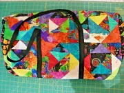 Extra Large Quilt Tote - Vintage Laurel Burch - Fantastic Felines fabrics