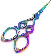 Vintage Craft Scissors Sewing Tool Accessories Tailor Scissors Craft Embroidery Trimming Sewing Accessories Kitchen Tool zhengpingpai (Color : Colorful)