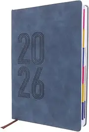 SEWACC 2026 Planner Daily Planner A5 Notebook Weekly Monthly Habit Tracker Notebook Appointment Book Soft Cover