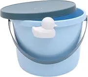 TIDTALEO Storage Basket with Lid Cute Cartoon Building Blocks Holder Portable Organizer for Clothes and Items for Tidy Homes