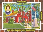 METAL SIGN - Pennsylvania Postcard - Jennie Wade House and Monument, Gettysburg