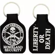 SECOND 2ND AMENDMENT HOMELAND SECURITY LIBERTY OR DEATH KEY CHAIN DEFEND PATRIOT