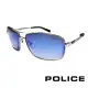 【POLICE】義大利警察都會款個性型男眼鏡-金屬框(黑色 POS8879-579B)