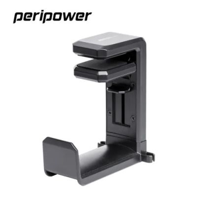 peripower】桌邊夾式頭戴型耳機架 黑色／ MO-02