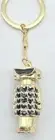 RARE Paco Rabanne Phantom Robot Key Holder Keychain Ring Gold Tone Metal Fame