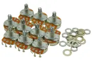 10 Pc. B500K Full Size 18MM Guitar Bass Tone Control Pot Potentiometer