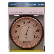 Headwind 8" EZ Read Dial Thermometer Indoor/Outdoor Weathered Copper Finish