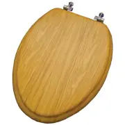Home Impressions Elongated Closed Front Oak Veneer Toilet Seat WMS-19-V Home