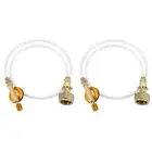 2X Propane Refill Adapter Picnic Camping Stove Gas Hose Sided Adjustable2702