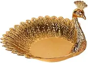 Peacock Shape Fruit Plate Luxury Delicate Bird Dried Dish Snack Tray Nut Bowl Table Wedding Party Home Decoration