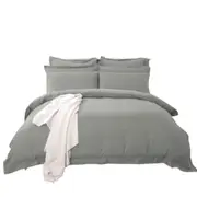 Grey Tailored 1000TC Duvet Doona Cover Set Various Size