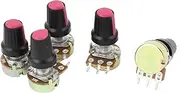 Aexit 5pcs (Potentiometer) 5K OHM 3 Terminal Linear Taper Rotary Volume Audio B Type (15ry107qf282) Potentiometer Pot