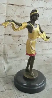 100% Solid Bronze Sculpture After Claude Mirval Lost Wax Method Sculpture Gift