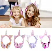 Unicorn Wireless Bluetooth Headphones With Microphone 3.5mm Jack for boys and gi