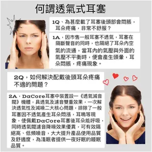 DaCore《新二代》透氣式睡眠耳塞 - 二付組