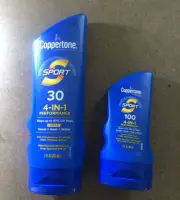 2 Coppertone Sport 4-in-1 Sunscreen Lotion SPF 30 7 fl oz + SPF 100 Lotion 3oz