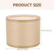 Replacement Lamp Shade Linen Lamp Cover Wall Light Cover Desktop Lampshade(E27)