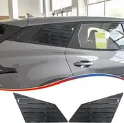 MUXEE Window Louver 2Pcs Side Vent Window Louvers for Kia Sportage 2023 2024 2025, ABS Print Sport Window Decorative Covers, Exterior Trim Accessories - Carbon Fiber
