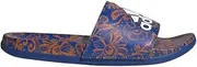 [adidas] Women's Adilette Comfort Slide Sandal, Team Royal Blue/White/Team Royal Blue, 6