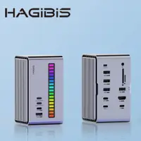 在飛比找PChome24h購物優惠-HAGiBiS桌面式Type-C多功能節奏燈擴充器13合1