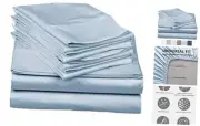 6 Piece Extra Deep Pocket King Size Sheet Set 600 Thread Count Egyptian Cotton