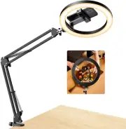 Upgrade Ring Light Overhead Phone Mount Selfie Ring Light w/ Stand Phone Holder
