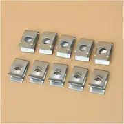CHENGHAO 50Pcs Car Universal Speed Fasteners U Nuts Self Tapping Screw Spire Clip 6mm Hole Interior Door Trim Panels Clips Metal Rivets