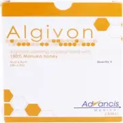 Advancis Algivon Alginate Dressing with 100% Manuka Honey 5cm x 5cm CR3831 (x5)