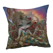 Clockwork Valentine Masquerade Cute Fairy Girl Cushion Cover