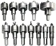[Oxtxuzdm] Hole 12Pcs Hole Set Hole Cutter Heavy Duty Fit For Stainless Steel Copper Iron