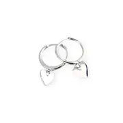 ANYCO Earrings Sterling Silver Minimalist Love Heart Tassel Stud For Women Girl Teen Fashion Stylish Accessories Jewelry Gifts