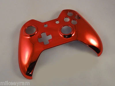 Chrome Red Front Shell For Xbox One Controller - New - 1537 and 1697