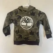 Timberland Boys Green Camo Hoodie Size 3T NEE WITH TAGS
