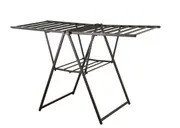 Clothes Airer Deluxe Extra Large Wide Jumbo Aluminum Black