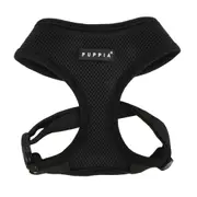 Puppia Soft Polyester Adjustable Dog Harness Black XXL