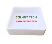 Alumina (99.3%) Spuare Sample Boat W100xL100xH40mm 350mL