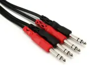 Hosa CSS-204 Stereo Interconnect Dual 1/4" TRS Male Cable - 13.2 foot