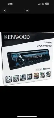 KENWOOD KDC-BT370U CD Car Stereo with Bluetooth AM/FM Radio Front High Power USB