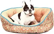 Pet Bed for Cats and Small Medium Dogs Puppy Soft Pet Nest Sleeping Bag House Cushion Mat Pad/Yellow (Size : 72x62x22cm)