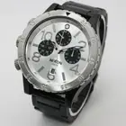 NIXON Watch 48-20 Chrono Quartz Men's A486-180 black/silver analog calendar jp